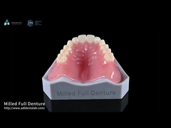 Práctica dental profesional Dentadura acrílica rectificada con tecnología CAD/CAM
