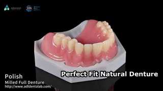 Dentadura Fresada Ajuste Perfecto Aspecto Natural