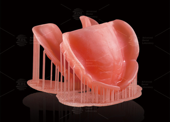 comprar Dentaduras parciales digitales extraíbles de CAD/CAM de color rosa profundo Dentaduras impresas por ordenador Fabricación en línea